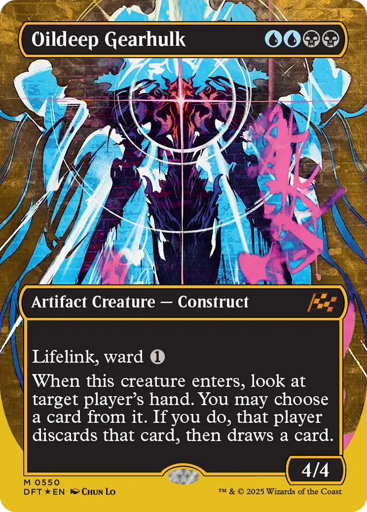 Oildeep Gearhulk (Borderless) (First-Place Foil) [Aetherdrift] 1