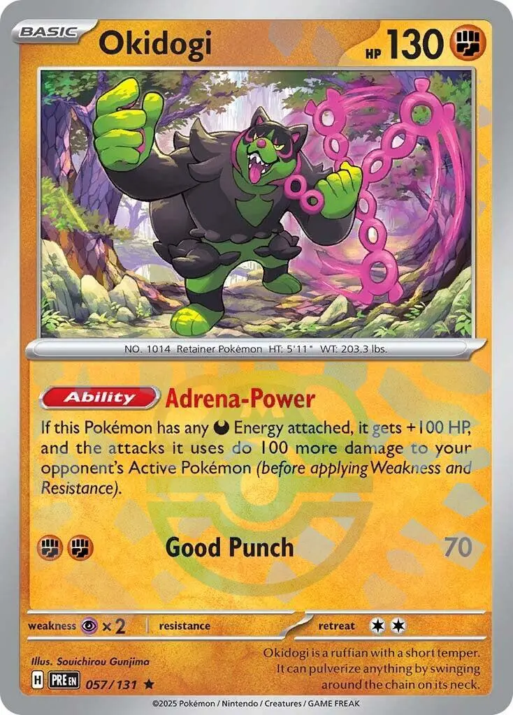 Okidogi (057/131) (Master Ball Pattern) [Scarlet & Violet: Prismatic Evolutions] 1