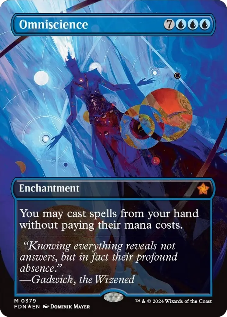 Omniscience (Borderless Mana Foil) [Foundations] 1