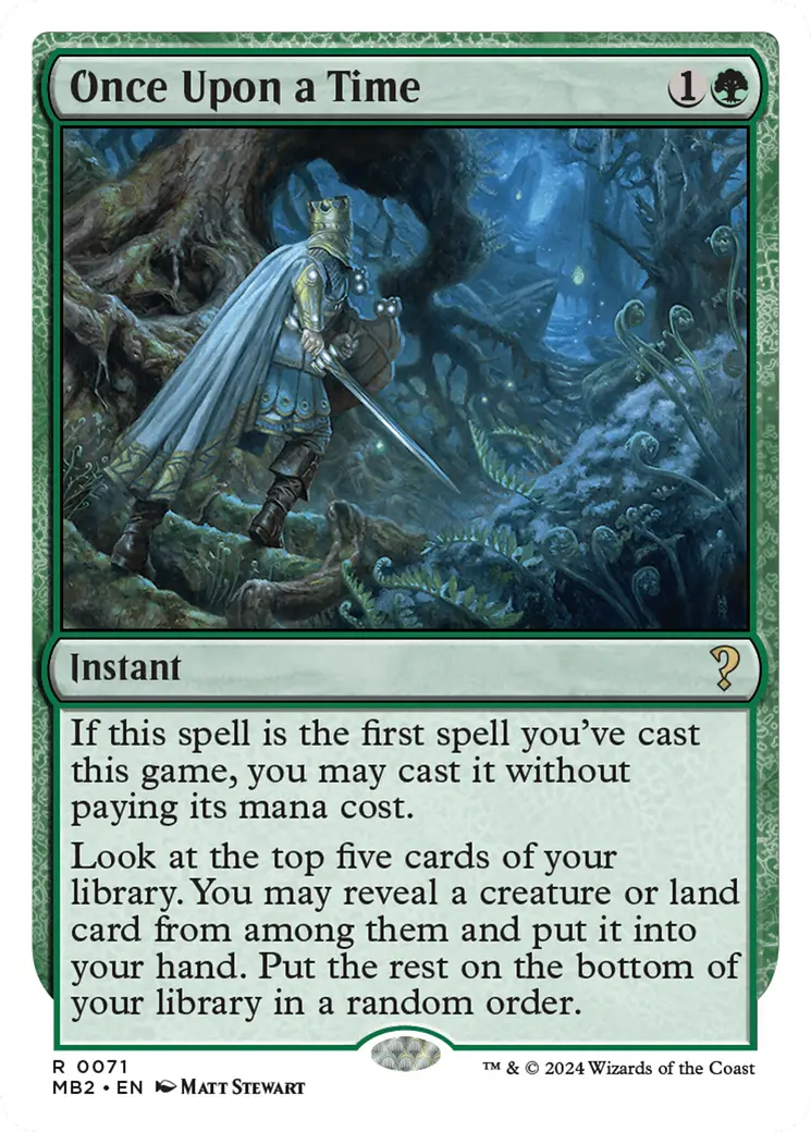 Once Upon A Time (White Border) [Mystery Booster 2] 1