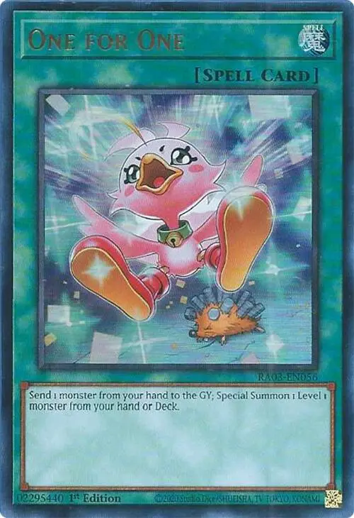 One For One (Alternate Art) (Ur) [Ra03-En056] Ultra Rare 1