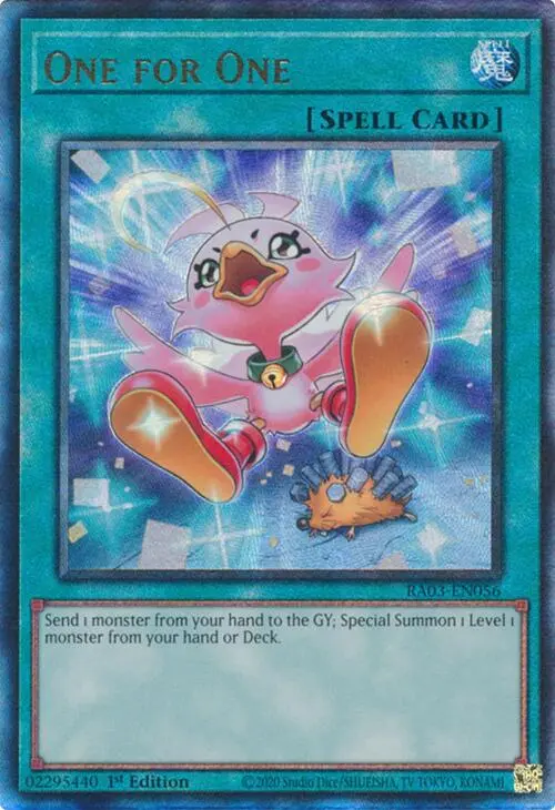One For One (Alternate Art) (Utr) [Ra03-En056] Prismatic Ultimate Rare 1