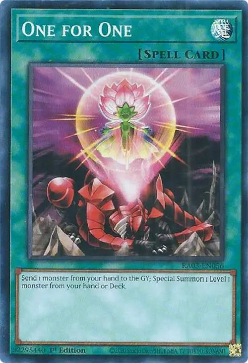 One For One [Ra03-En056] Super Rare 1