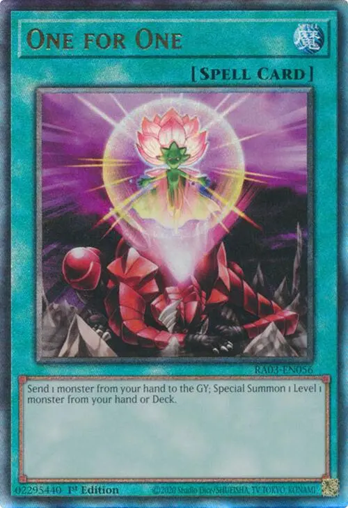 One For One (Utr) [Ra03-En056] Prismatic Ultimate Rare 1