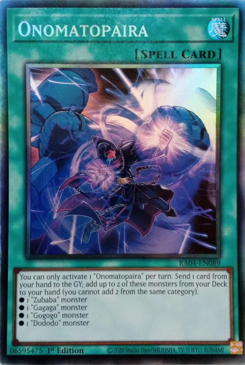 Onomatopaira [Ra04-En089] Prismatic Collector's Rare 1