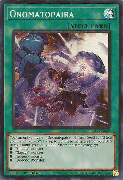 Onomatopaira [Ra04-En089] Super Rare 1