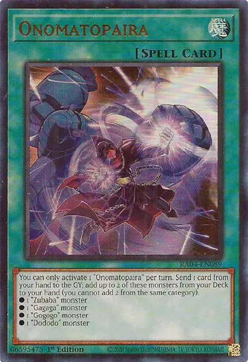 Onomatopaira [Ra04-En089] Ultra Rare 1