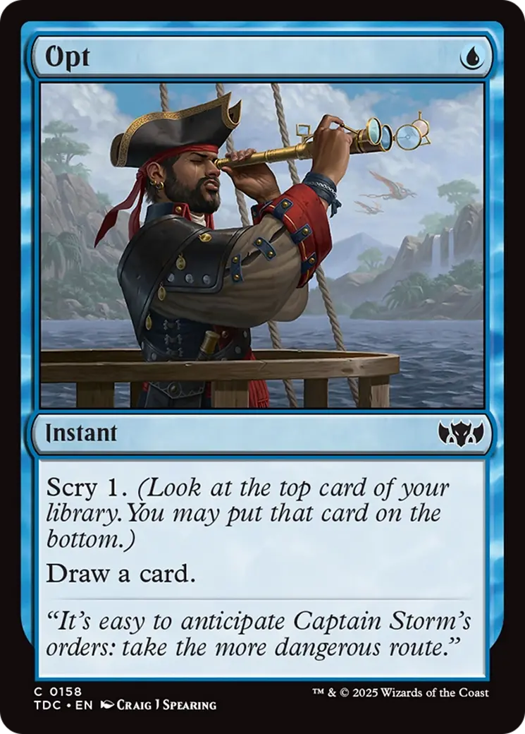 Opt [Tarkir: Dragonstorm Commander] 1