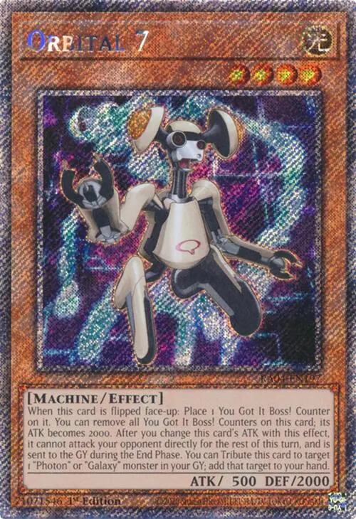 Orbital 7 [Ra04-En197] Platinum Secret Rare 1