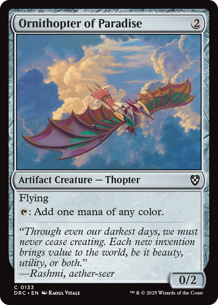 Ornithopter Of Paradise [Aetherdrift Commander] 1