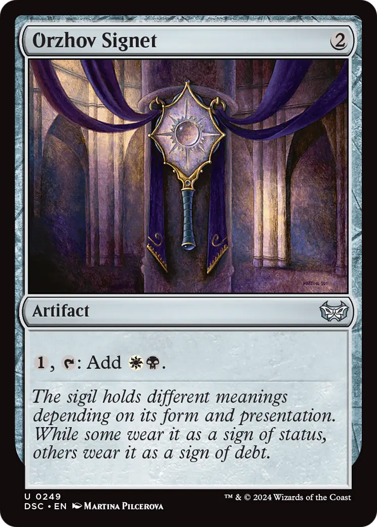 Orzhov Signet [Duskmourn: House Of Horror Commander] 1