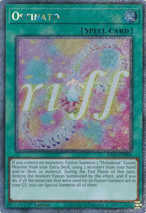 Ostinato (Platinum Secret Rare) [Ra03-En064] Platinum Secret Rare 1