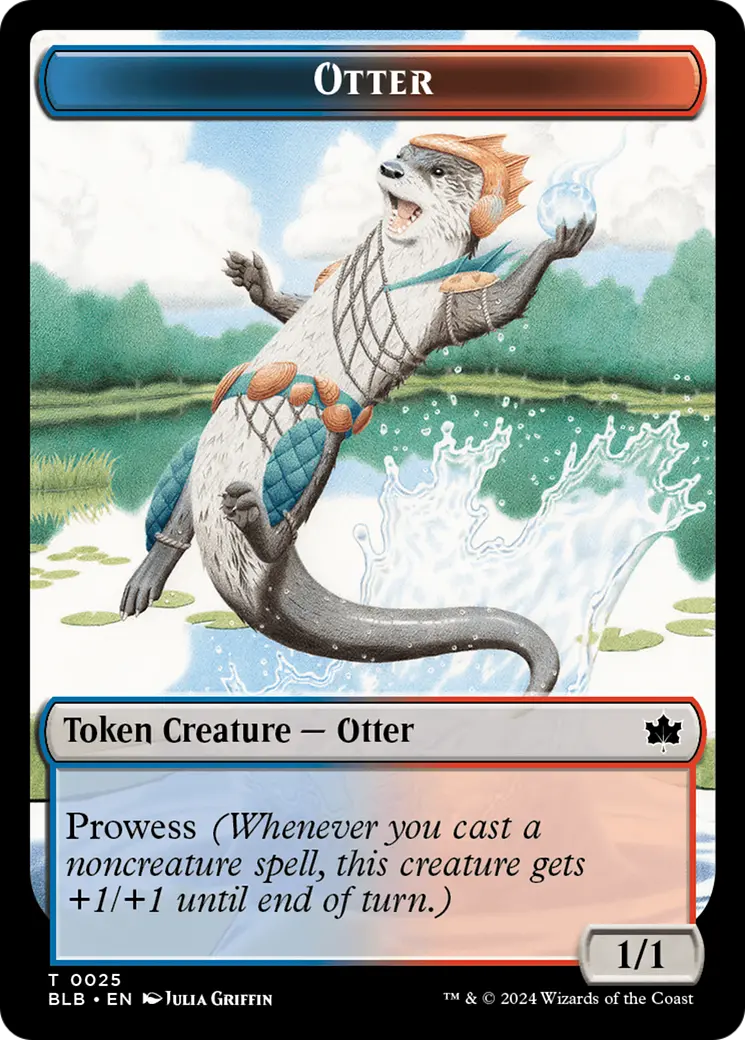 Otter // Copy Double-Sided Token [Bloomburrow Tokens] 1
