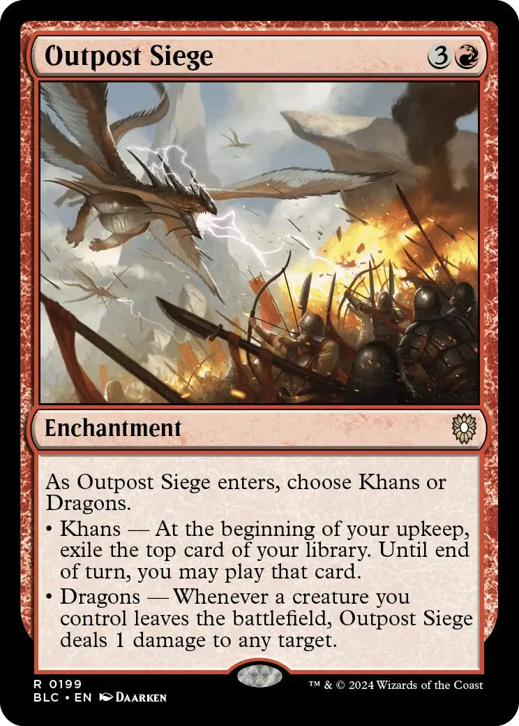 Outpost Siege [Bloomburrow Commander] 1