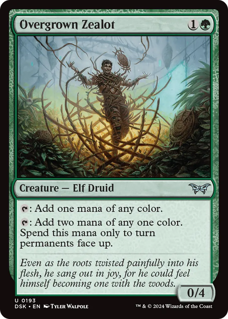 Overgrown Zealot [Duskmourn: House Of Horror] 1