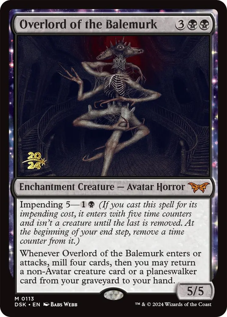 Overlord Of The Balemurk [Duskmourn: House Of Horror Prerelease Promos] 1