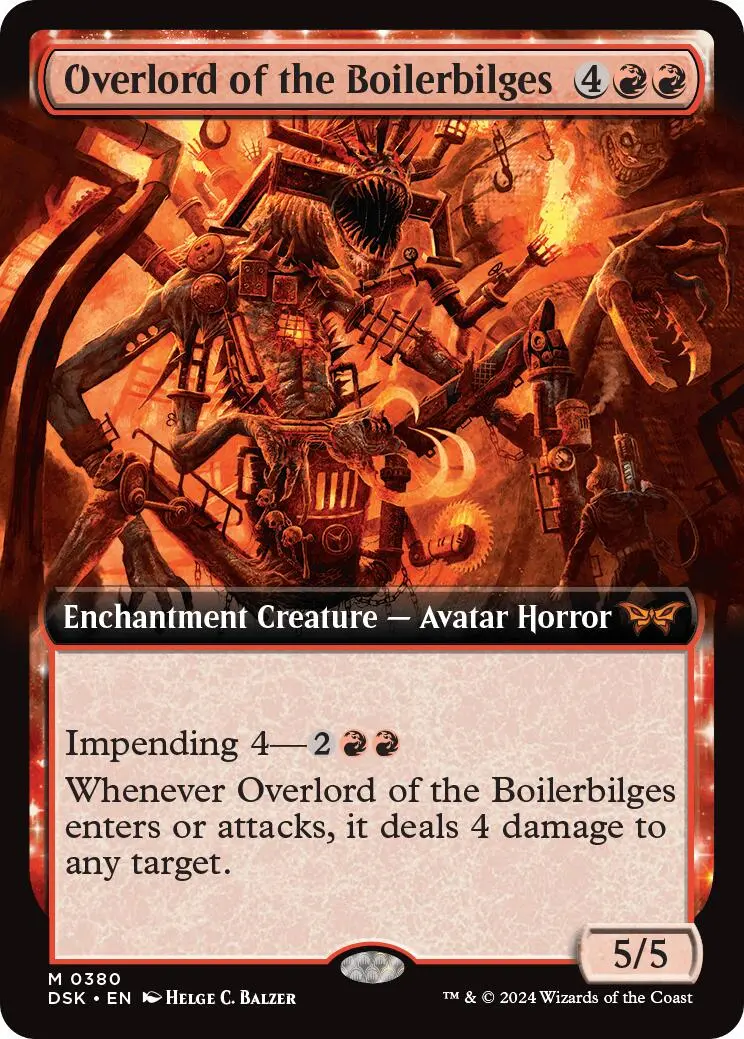 Overlord Of The Boilerbilges (Extended Art) [Duskmourn: House Of Horror] 1