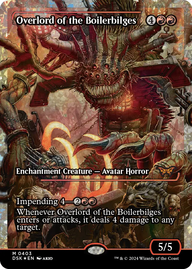 Overlord Of The Boilerbilges (Japan Showcase Fracture Foil) [Duskmourn: House Of Horror] 1