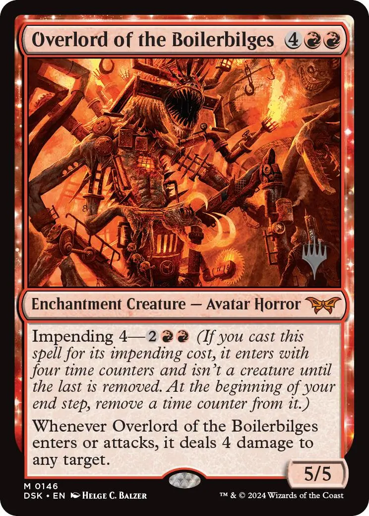Overlord Of The Boilerbilges (Promo Pack) [Duskmourn: House Of Horror Promos] 1