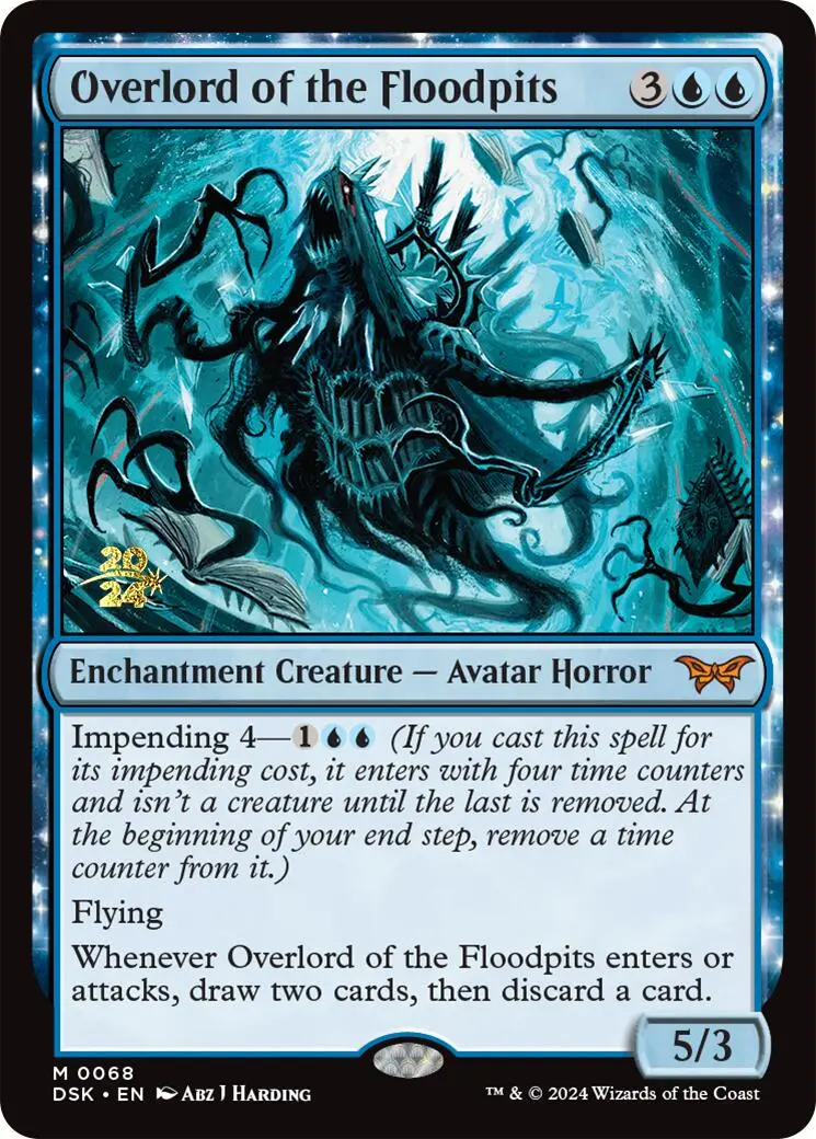Overlord Of The Floodpits [Duskmourn: House Of Horror Prerelease Promos] 1