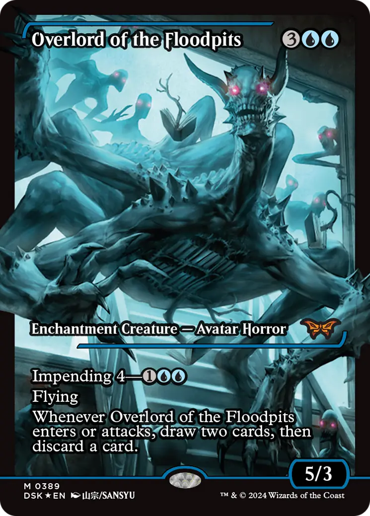 Overlord Of The Floodpits (Japan Showcase) [Duskmourn: House Of Horror] 1