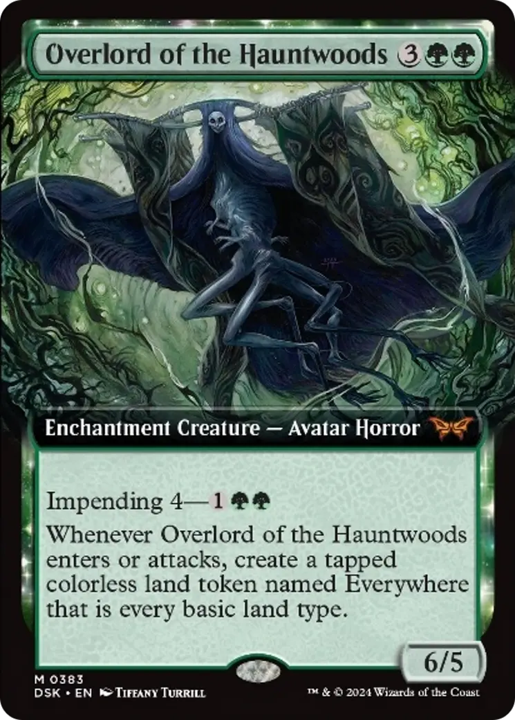Overlord Of The Hauntwoods (Extended Art) [Duskmourn: House Of Horror] 1