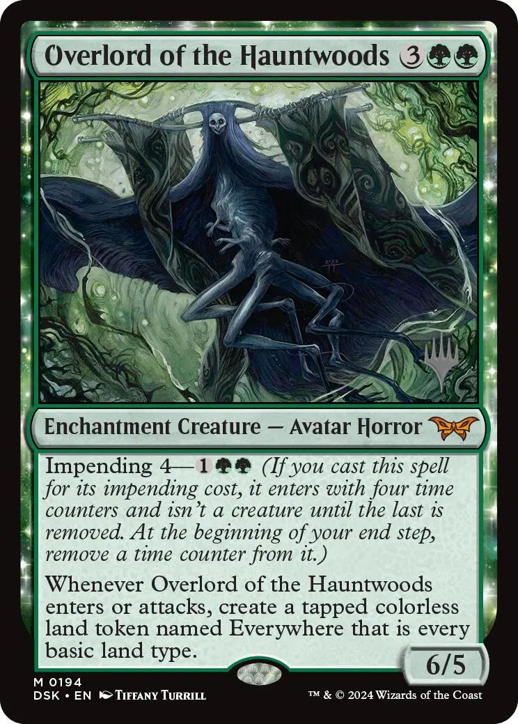 Overlord Of The Hauntwoods (Promo Pack) [Duskmourn: House Of Horror Promos] 1