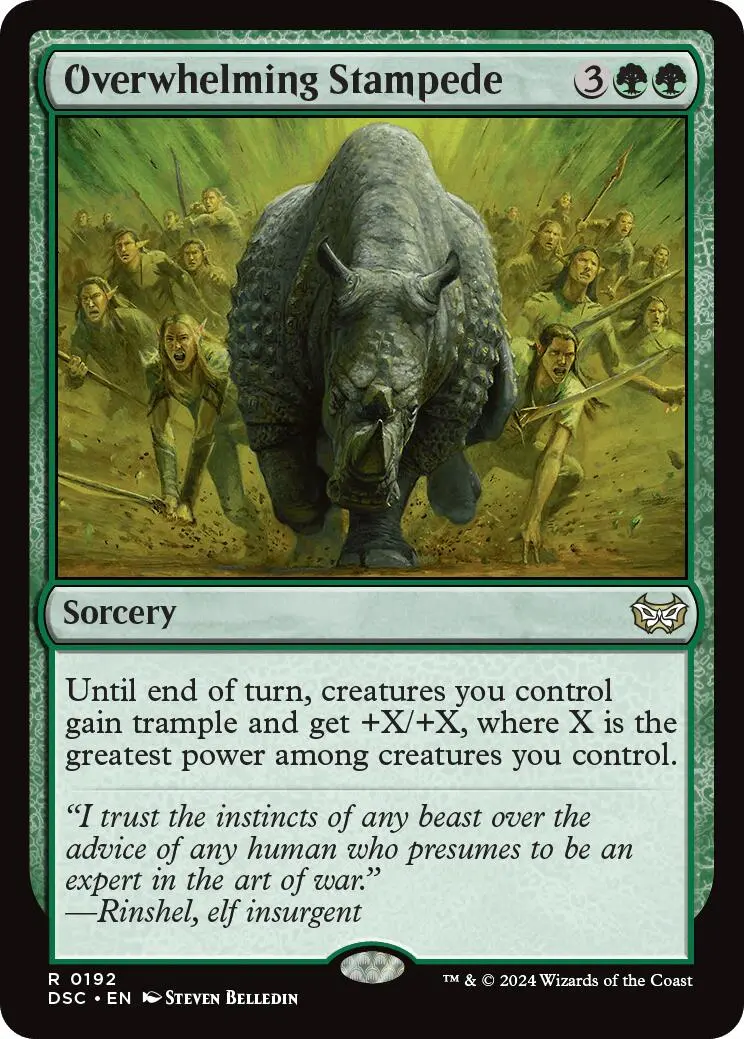 Overwhelming Stampede [Duskmourn: House Of Horror Commander] 1