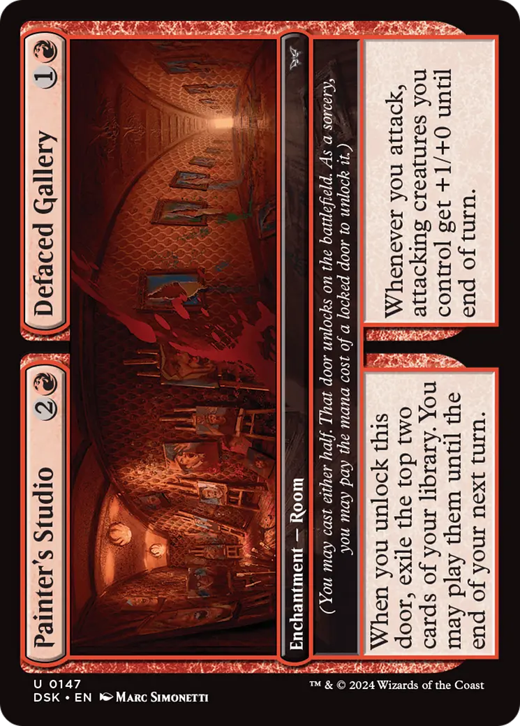 Painter's Studio // Defaced Gallery [Duskmourn: House Of Horror] 1
