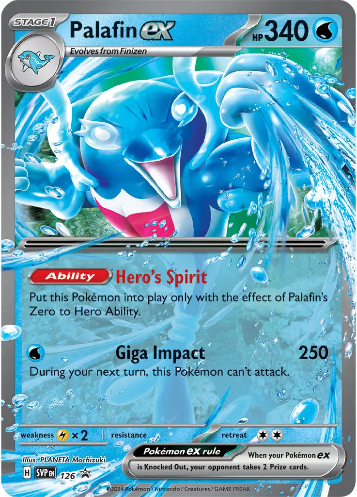 Palafin Ex (126) (Jumbo Card) [Scarlet & Violet: Black Star Promos] 1