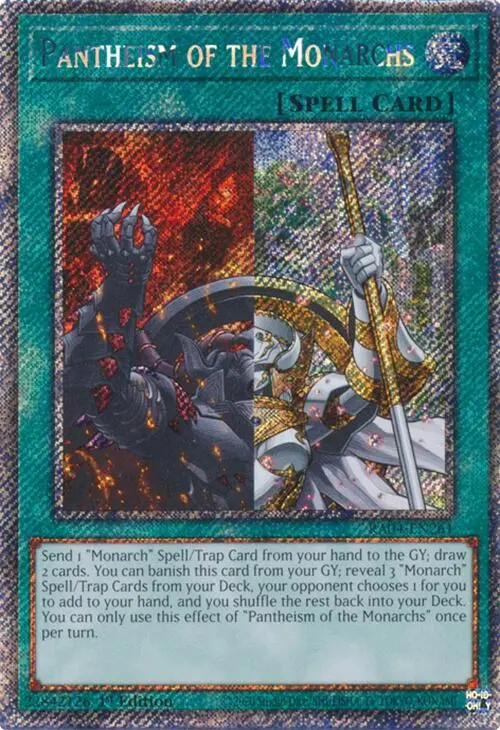 Pantheism Of The Monarchs [Ra04-En261] Platinum Secret Rare 1