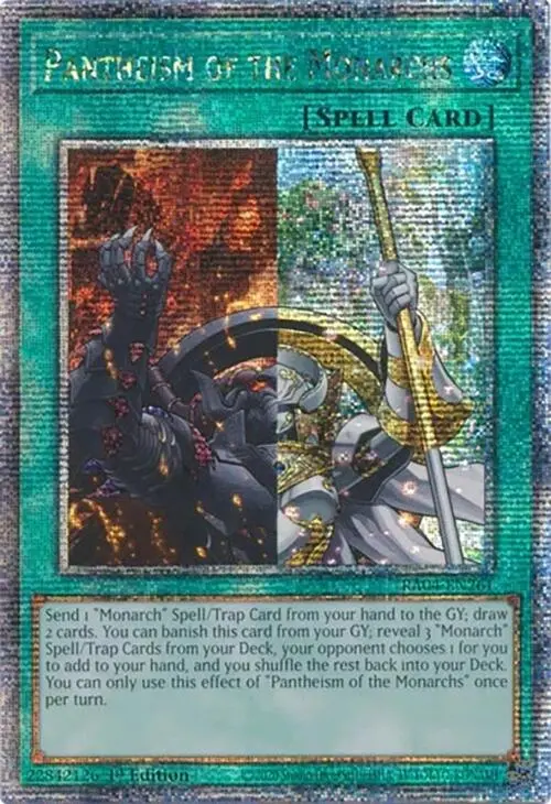 Pantheism Of The Monarchs [Ra04-En261] Quarter Century Secret Rare 1