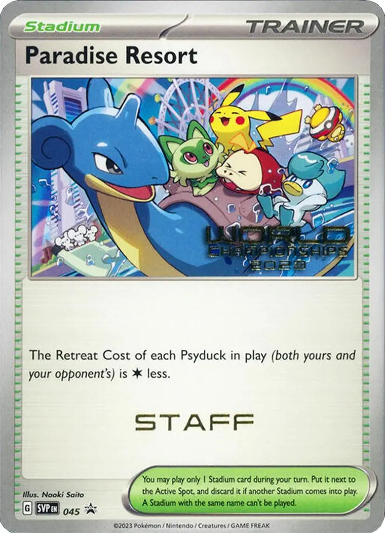 Paradise Resort (045) (World Championships 2023) (Staff) [Scarlet & Violet: Black Star Promos] 1