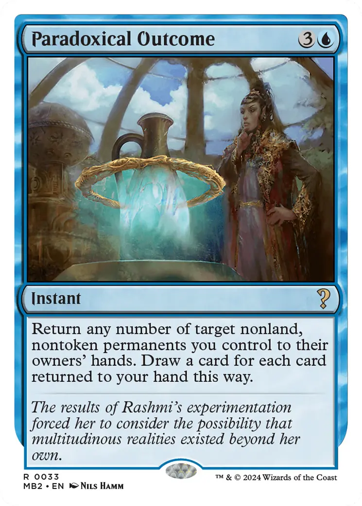 Paradoxical Outcome (White Border) [Mystery Booster 2] 1