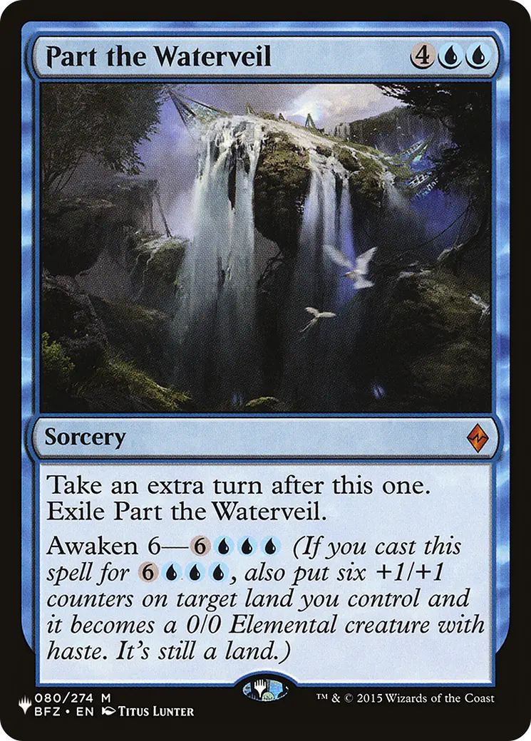 Part The Waterveil [The List] 1