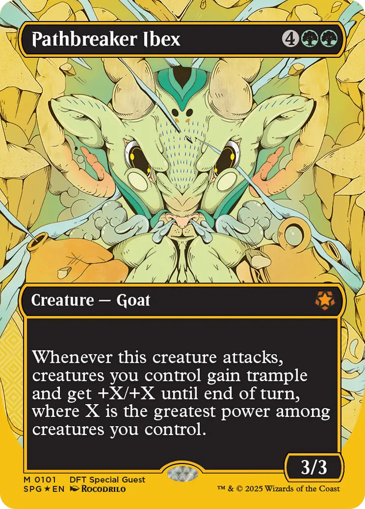 Pathbreaker Ibex (Borderless) (First-Place Foil) [Aetherdrift Special Guests] 1