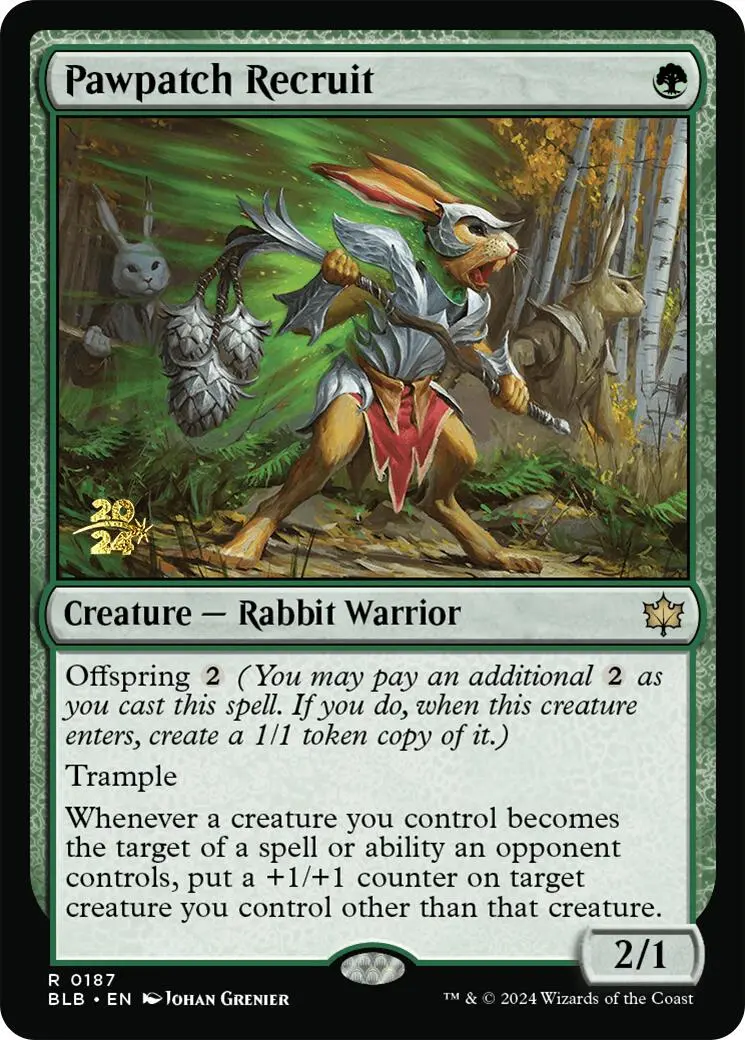 Pawpatch Recruit [Bloomburrow Prerelease Promos] 1