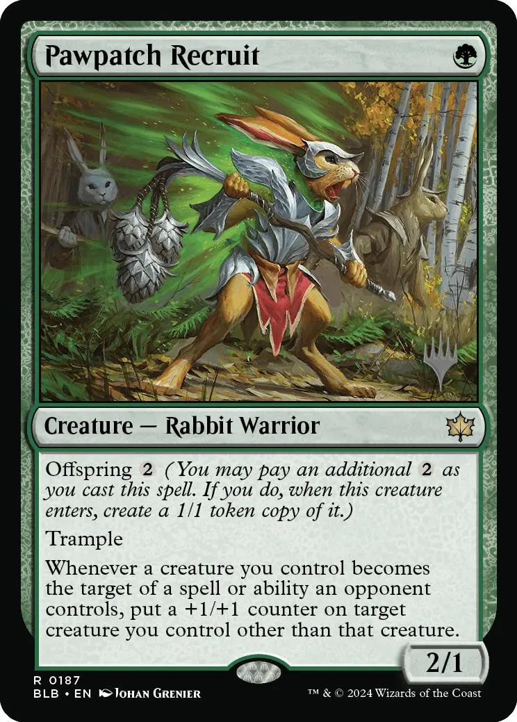 Pawpatch Recruit (Promo Pack) [Bloomburrow Promos] 1