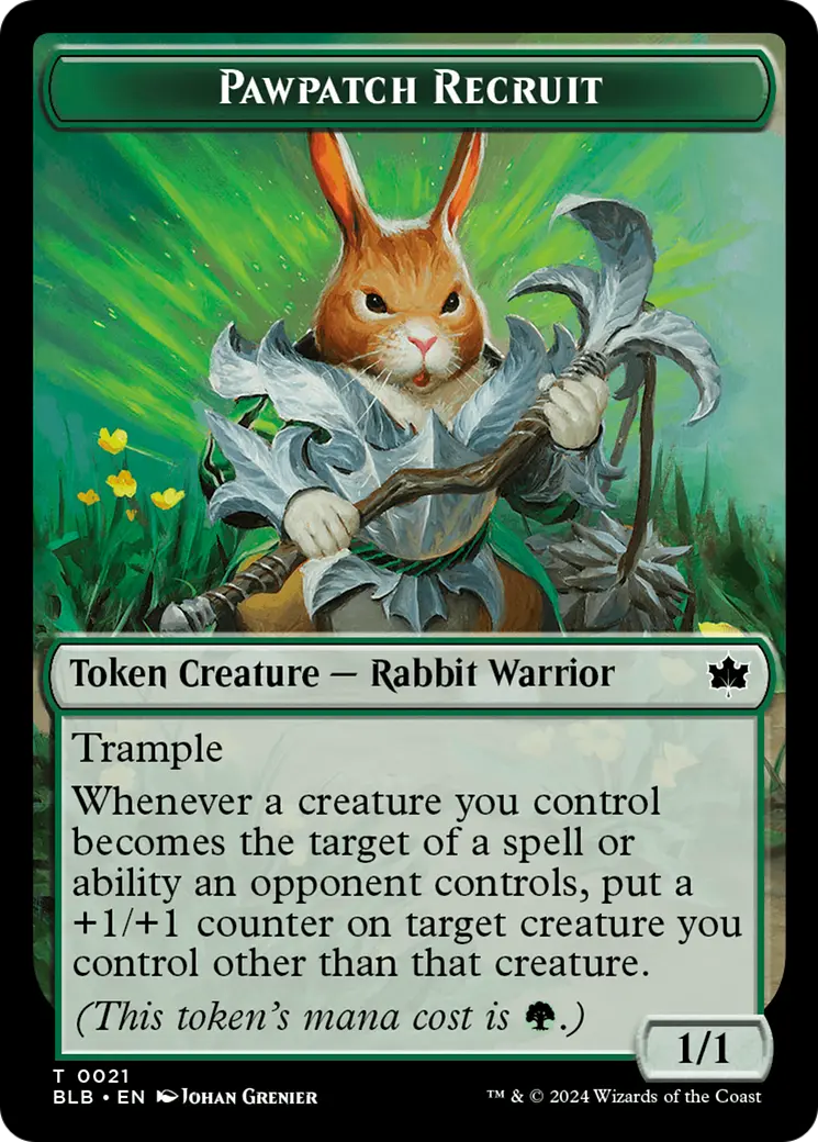 Pawpatch Recruit Token [Bloomburrow Tokens] 1