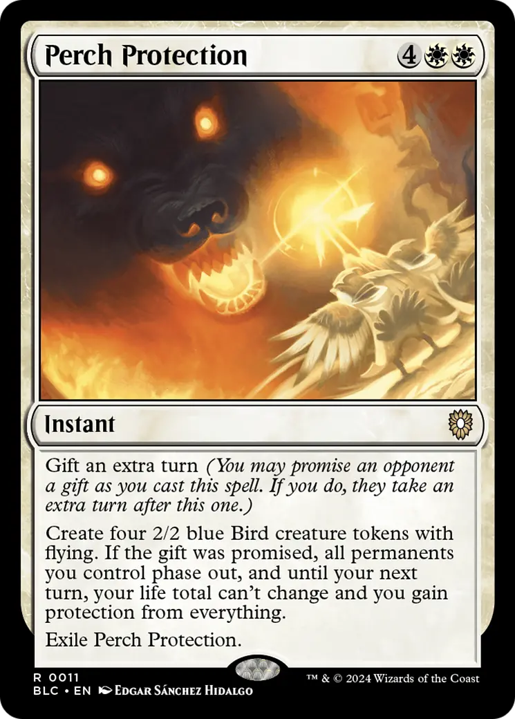 Perch Protection [Bloomburrow Commander] 1