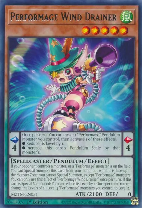 Performage Wind Drainer [Mztm-En051] Rare 1