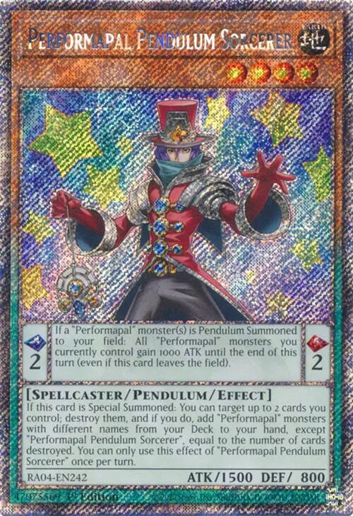 Performapal Pendulum Sorcerer [Ra04-En242] Platinum Secret Rare 1