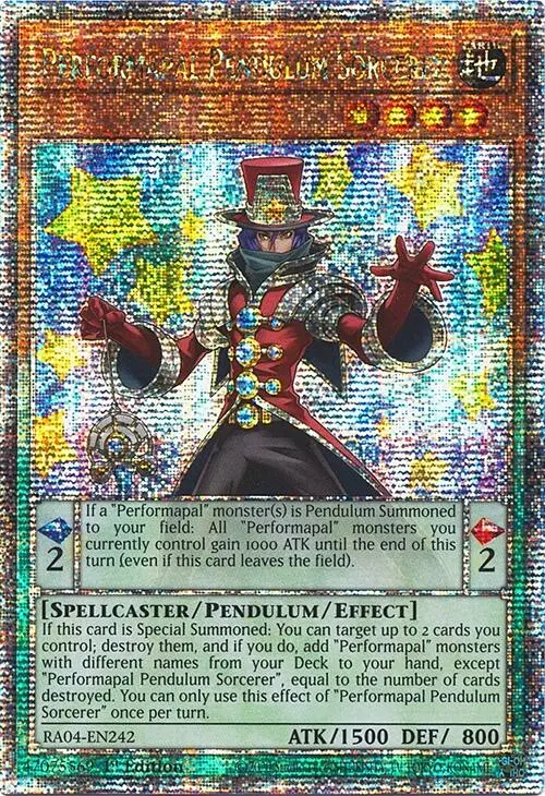 Performapal Pendulum Sorcerer [Ra04-En242] Quarter Century Secret Rare 1