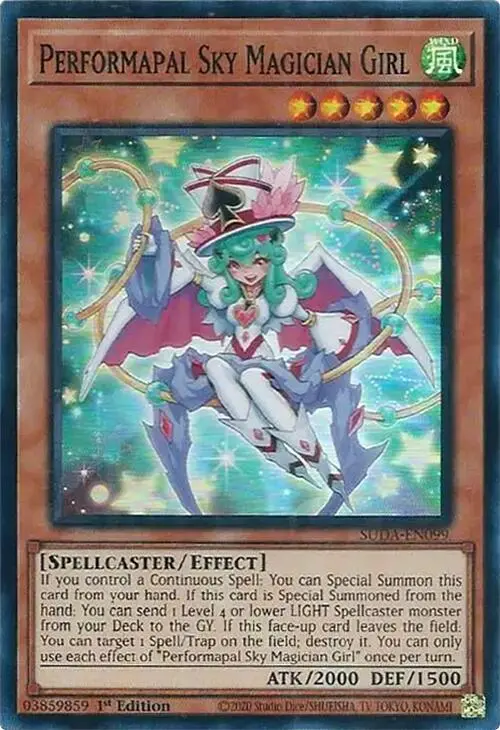 Performapal Sky Magician Girl [Suda-En099] Super Rare 1