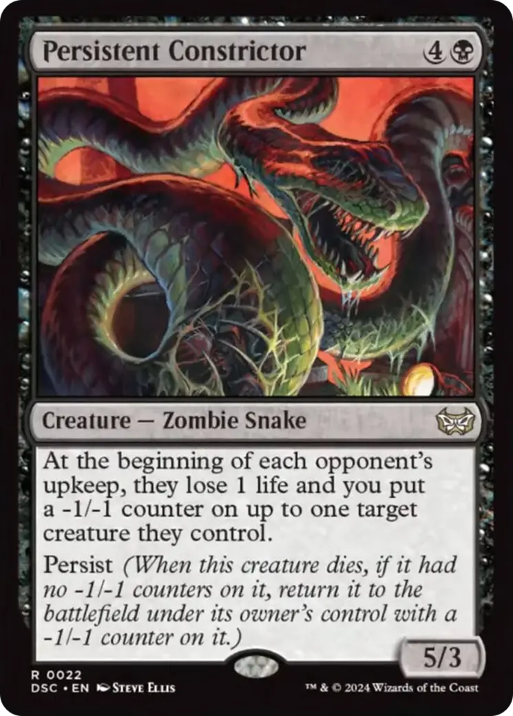 Persistent Constrictor [Duskmourn: House Of Horror Commander] 1