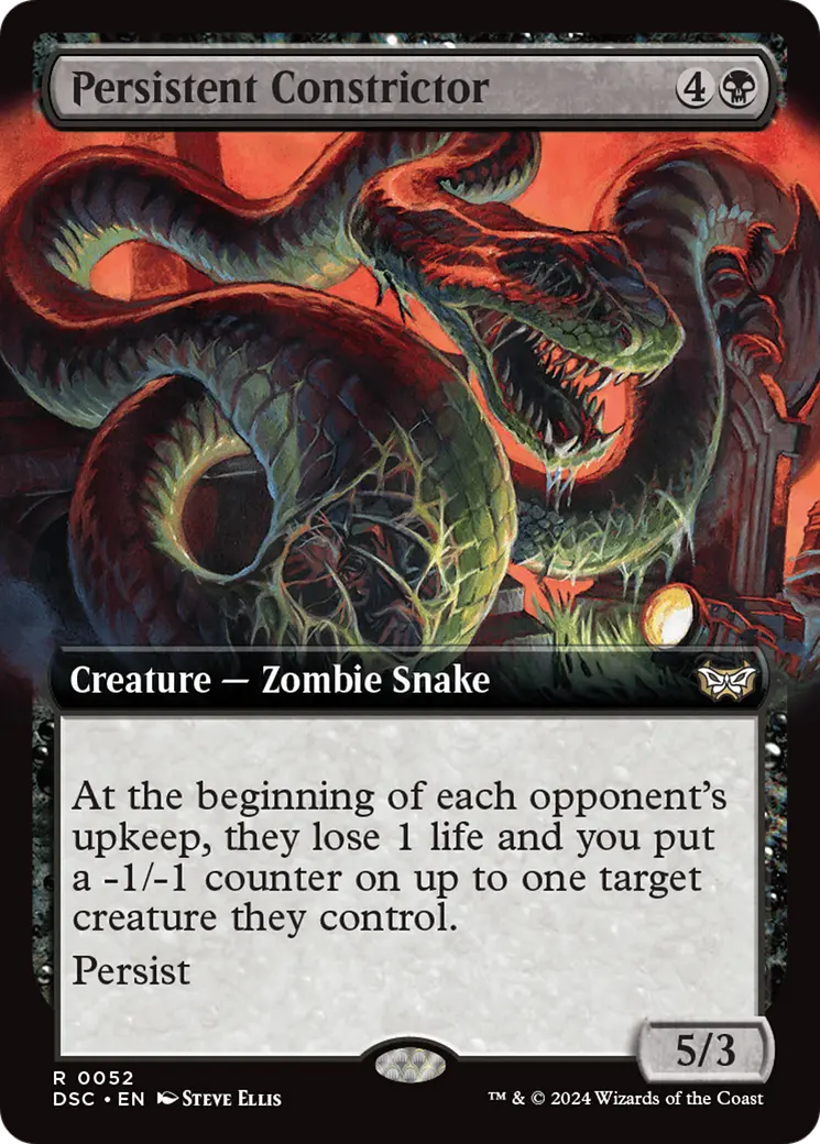 Persistent Constrictor (Extended Art) [Duskmourn: House Of Horror Commander] 1