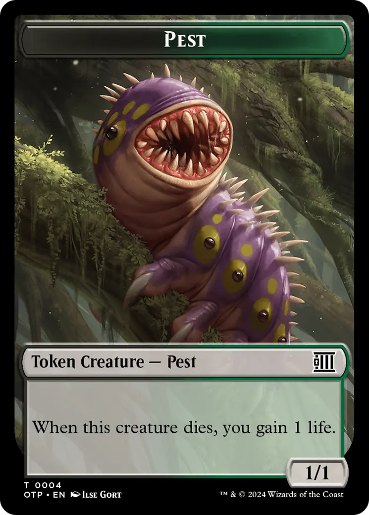 Pest // Plot Double-Sided Token [Outlaws Of Thunder Junction: Breaking News Tokens] 1
