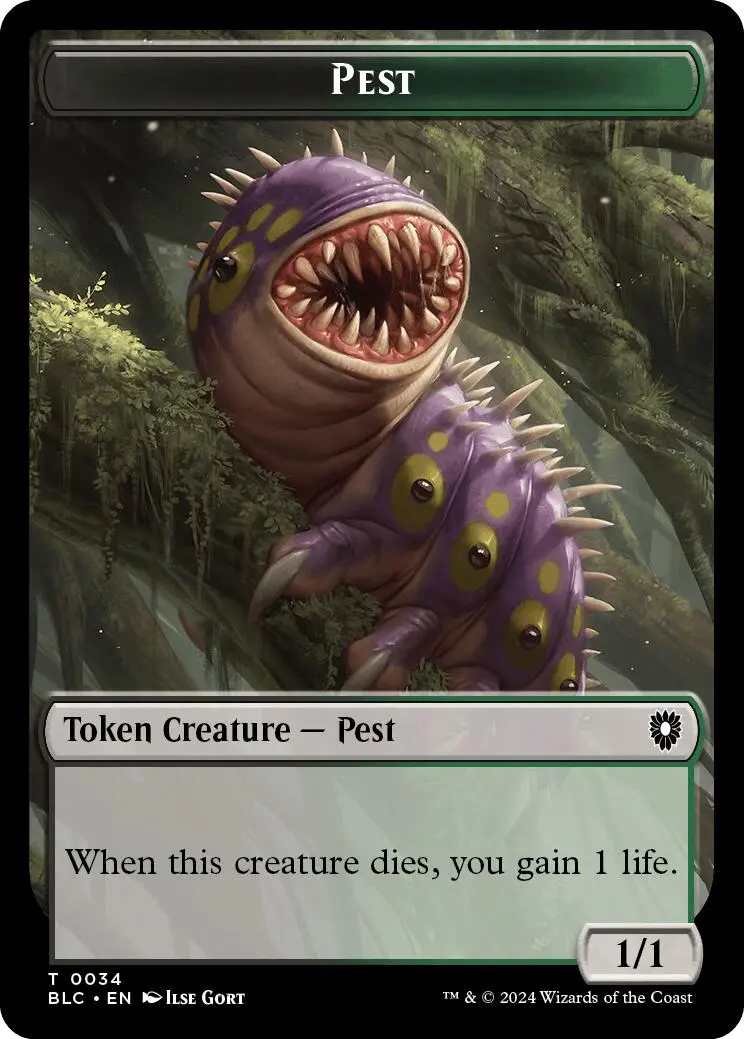 Pest // Shapeshifter Double-Sided Token [Bloomburrow Commander Tokens] 1