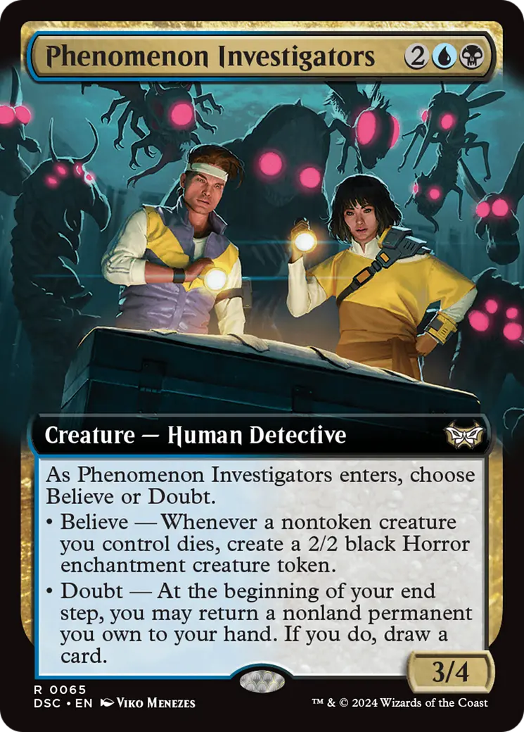 Phenomenon Investigators (Extended Art) [Duskmourn: House Of Horror Commander] 1