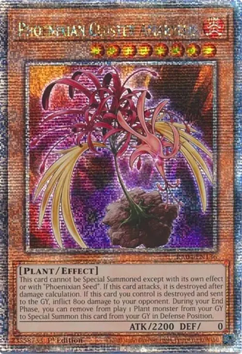 Phoenixian Cluster Amaryllis [Ra04-En136] Quarter Century Secret Rare 1